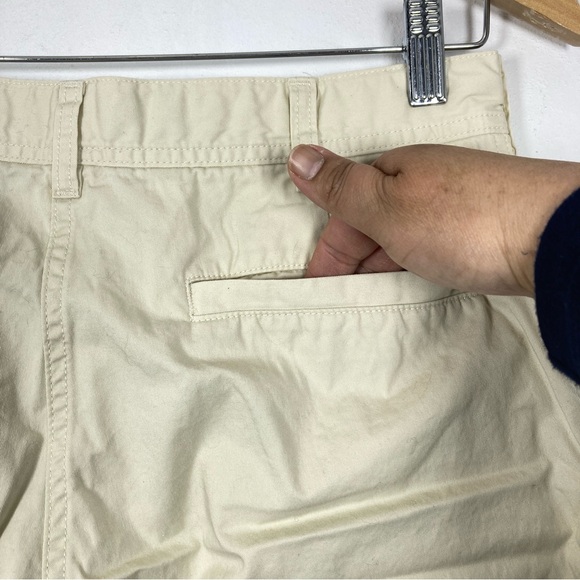 Uniqlo U Cream Beige Flat Front Pockets 100% Cotton Pants Women’s US 10 - Picture 12 of 16